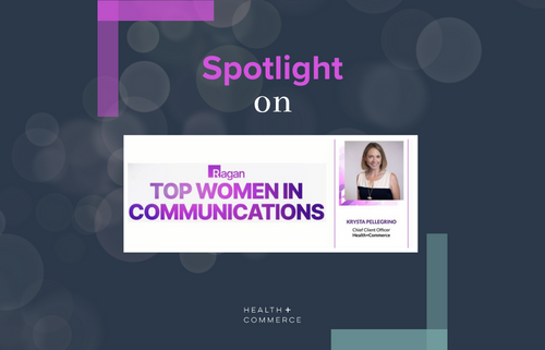 Photo of Health+Commerce Chief Client Officer, Krysta Pellegrino, honored as Ragan Communications and PR Daily Top Women in Communications, Class of 2024